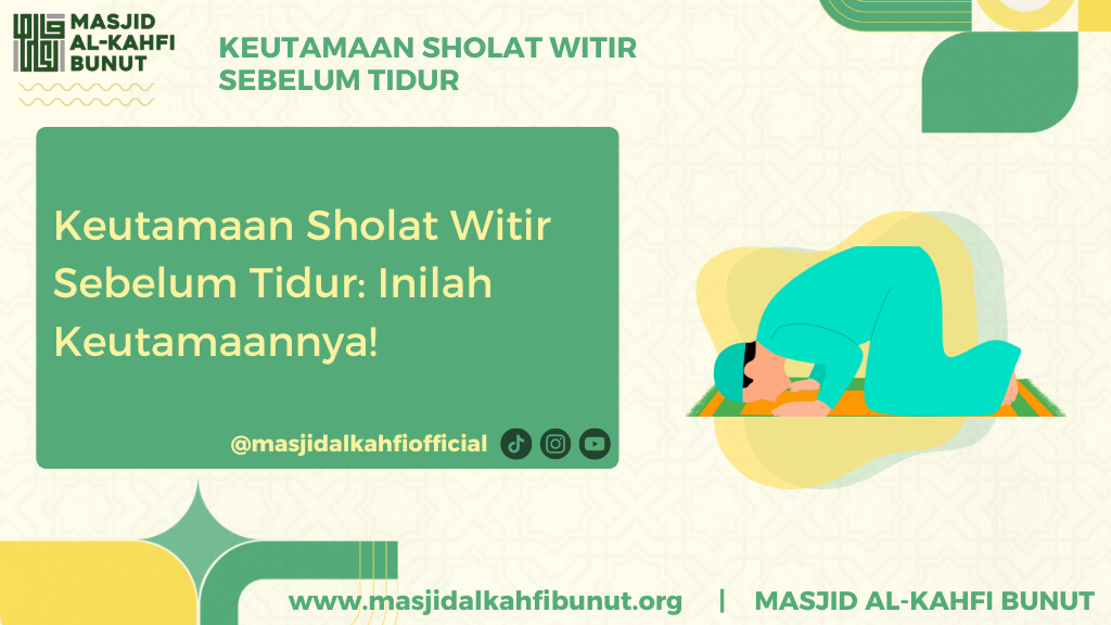 Keutamaan Sholat Witir Sebelum Tidur